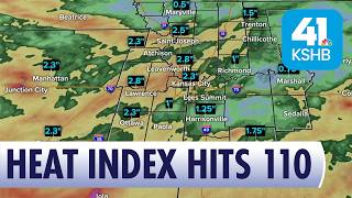 Humidity Drives Heat Index over 100 as Showers Linger Around Kansas City