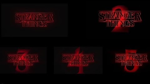 Stranger things intro (side by side comparison)