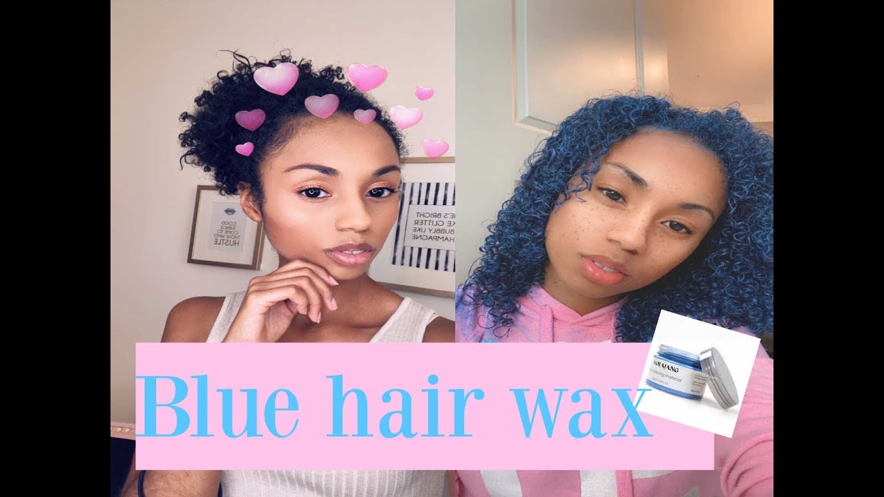 Trying Colored Hair Wax On My Curly Hair Alexis Danielle YouTube