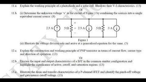 #129 ll Electronic Devices and Circuit Theory ll Previous Year Question Paper - 2024 ll B.E.