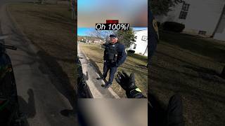 Biker MEETS WEIRD COP 👮 🤪 @tsharabi4