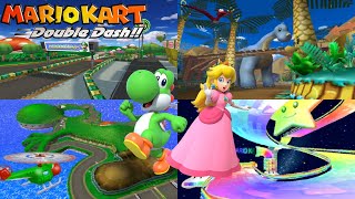 Mario Kart: Double Dash - 150cc All Cup Tour - Yoshi & Peach Gameplay