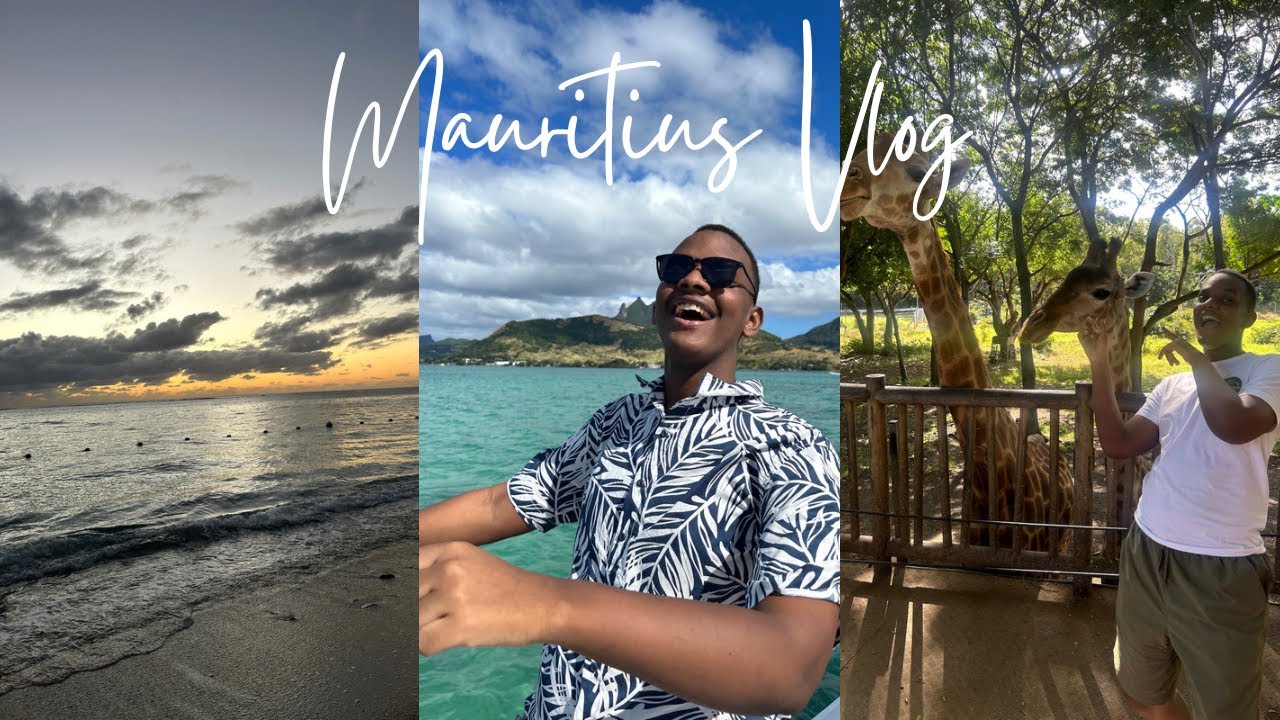 Mauritius Travel Vlog 🏝️ | Undersea walking,Parasailing,Giraffe feeding & more..|Tuyikunde Joel