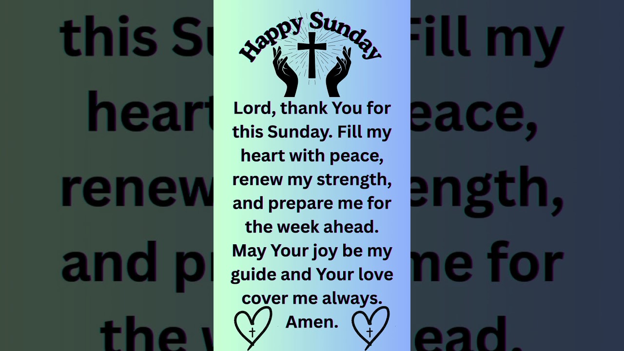 Peaceful Sunday Prayer