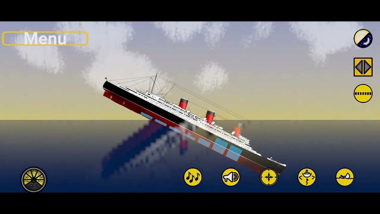Queen mary sinking themes (sinking ship physics) (Made by cochu444yt)