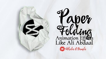 How to Make Paper Folding Animation Effect in CapCut Like Ali Abdaal