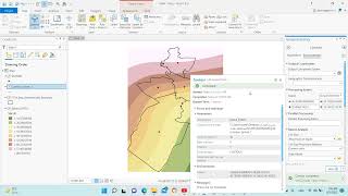 خريطة التساقطات/انشاء خارطة هطول الامطار باستخدام برنامج ARCGIS بطريقة SPLINE