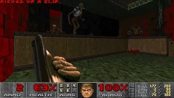 Doom 404 (2018) MAP26: "EnCryption" UV Max Speedrun 4:09 100% Kills 100% Secrets