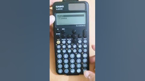 Casio FX 991cw calculator decimal mark