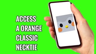 How to Access a Orange Classic Necktie on Finch