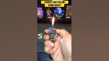Change Flint Zippo Yellow Flame Insert  #shorts #youtubeshorts #zippo #yellowflame