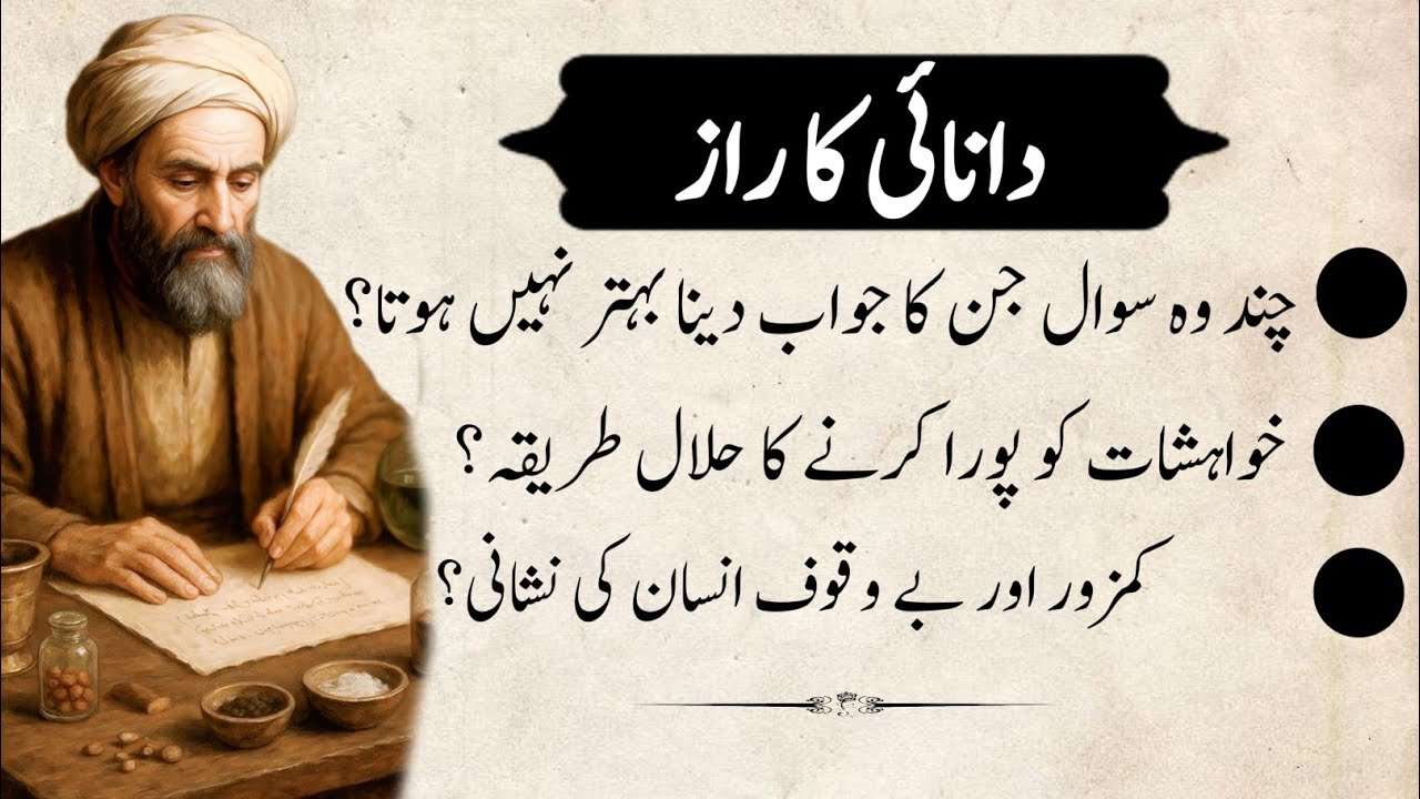 Hikmat Ki Aisi Batain Jo Zindagi Badal Dein | Luqman Hakeem Se Seekhein Danai Ka Raaz