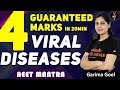 4 MARKS Guaranteed in 20 min | Viral diseases | NEET Biology 2020 Prep | NEET Mantra | Garima Goel