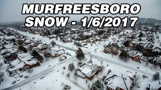Murfreesboro Snow From Drone - 1/6/2017