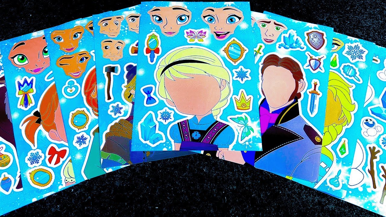 🧚Paperdiy🧚‍♀️ Decorate with Sticker Book Frozen Elsa, Anna #frozen # ...
