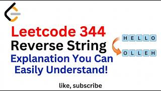 Leetcode 344  Reverse String