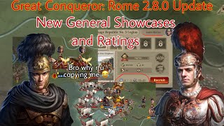 [Great Conqueror: Rome] 2.8.0 Update all general & skills review screenshot 2