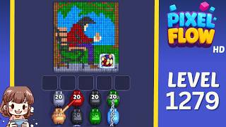 Pixel Flow Level 1279 Solution Walkthrough