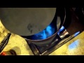 Quick start blue flame waste oil heater #wasteoilburner #廃油ストーブ #diy #economy #レストア #ガレージ #防災