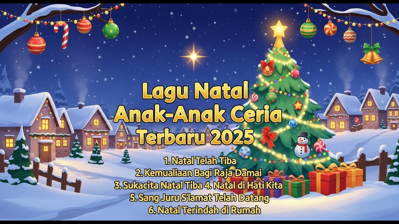 🎄 Lagu Natal Anak-Anak Ceria Terbaru 2025 🎶 | Medley Lagu Natal Anak Penuh Sukacita & Damai