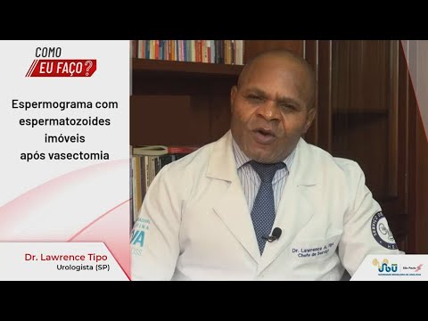 espermograma com espermatozoides imóveis após vasectomia