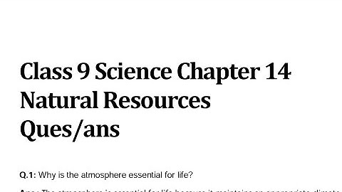 Class 9th natual resources chapter 14 QUES/ANS full explanation हिंदी में