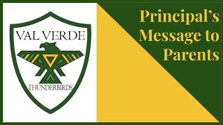 VVES Message from the Principal May 21, 2021
