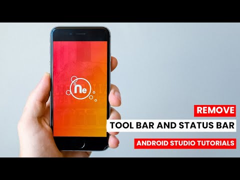 How to remove Action Bar and status bar in Android studio? [android studio tutorials]