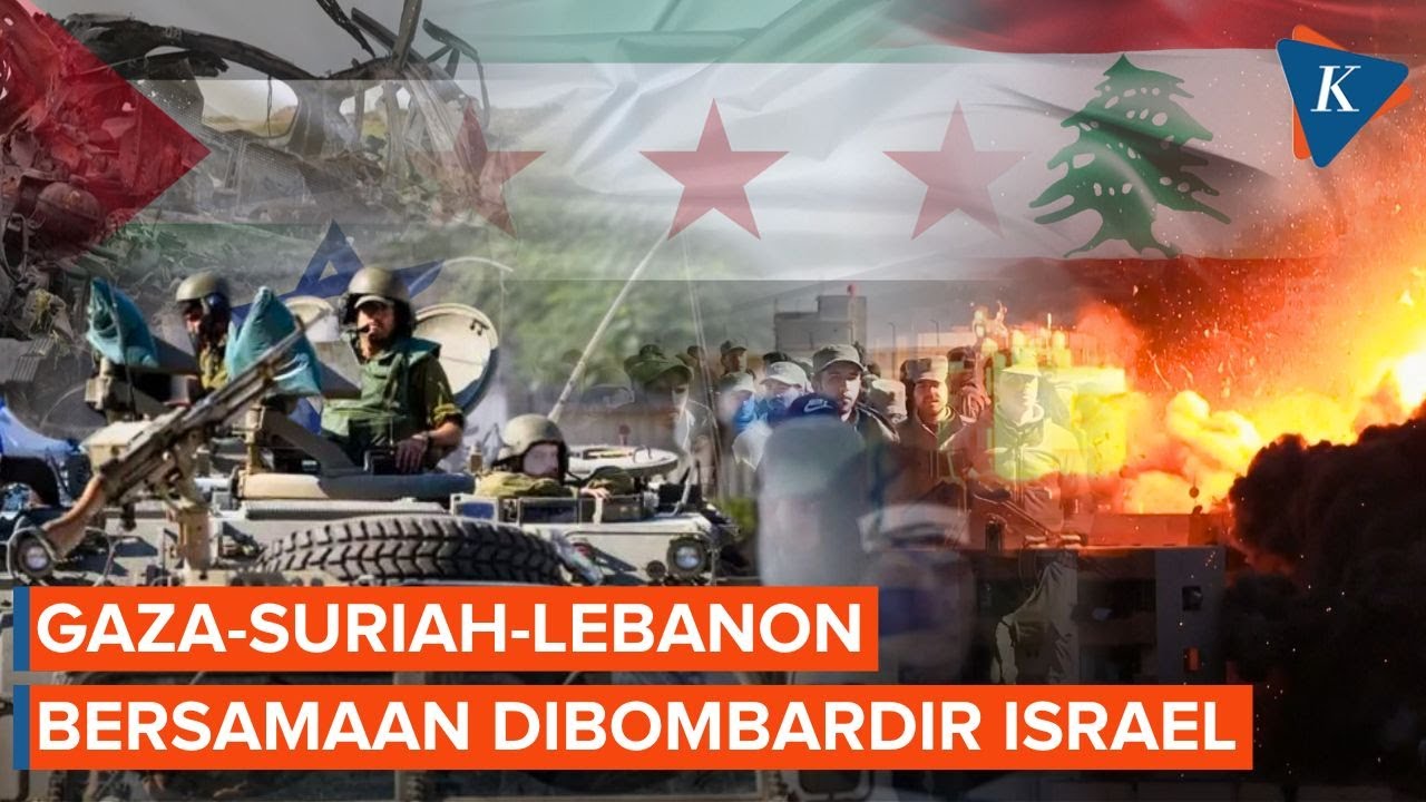 Israel Bombardir Gaza, Suriah dan Lebanon di Hari yang Sama
