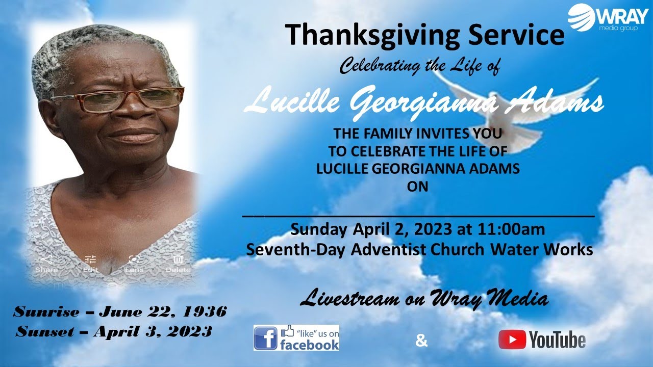 Thanksgiving Service for the life of Lucille Adams Nee