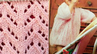 (HINDI)Pink Baby Sweater/Kids Design/Baby Woolen Dress/Chote Bacho k Sweater/Shawl/Muffler:Design-66