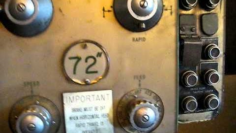 Webster & Bennett 72" vertical borer VTL