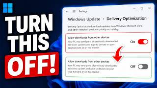 Disable Delivery Optimization in Windows 11/10 to Save Bandwidth & Stop Background Uploads!