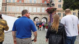 Walking tour old city of Gdansk Poland