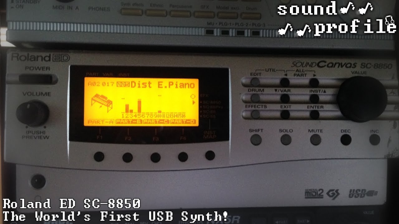 Roland ED SC-8850: The First USB Synth! - Sound Profile - YouTube