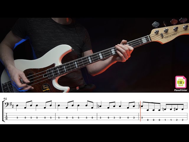 Guns N' Roses - Sweet Child O' Mine Standard Tuning (Bass Cover with Tabs&Sheet Music) class=