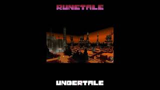 UNDERTALE: Complete Map vs RUNETALE | Undertale Remastered #undertale #deltarune #minecraft