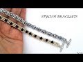 DIY 10 minutes stylish bracelet.  Easy beaded bracelet pattern