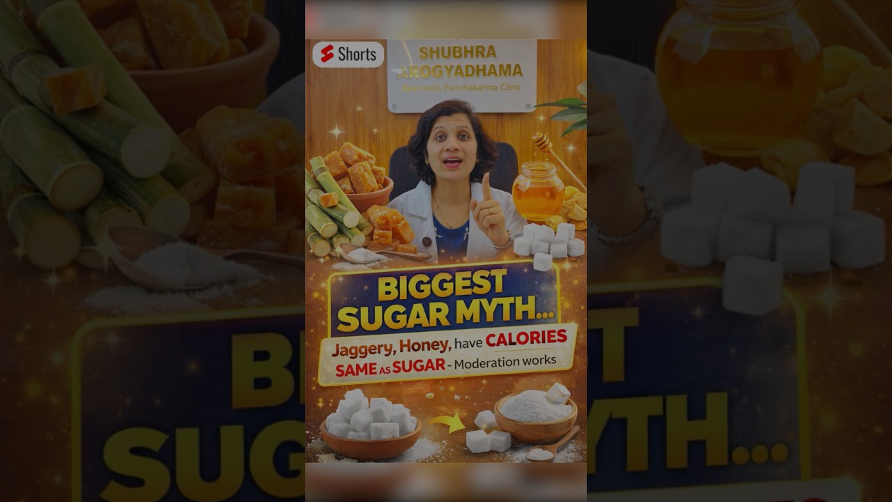Biggest Sugar Myth 😱 | Jaggery & Honey Have Same Calories as Sugar jaggery vs sugar, honey vs sugar