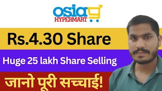 Osia Hyper Retail Share Latest News  Osia Hyper Retail Share News Today  Share Market Latest News 