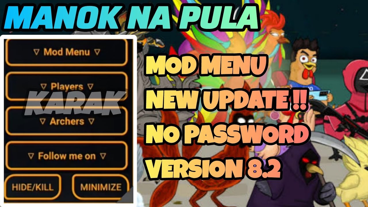 Manok Na Pula Mod Menu v8.2 New 2026 - Unlimited Money,One Hit & Unlock All || KARAK