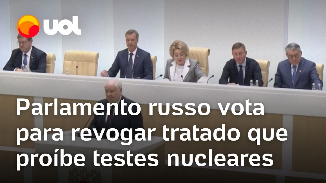 Senado russo aprova saída do tratado que proíbe testes nucleares, Rússia