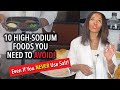 Controlling High Blood Pressure 10 High Sodium Foods To Avoid