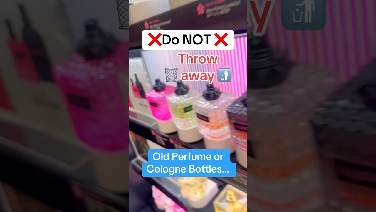 NEVER throw away your old perfume bottles…