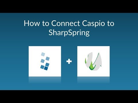 Connecting Caspio to SharpSpring