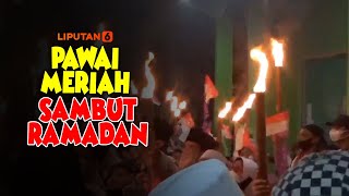 Meriah! Pawai Obor Sambut Kedatangan Bulan Suci Ramadan | Liputan6.com