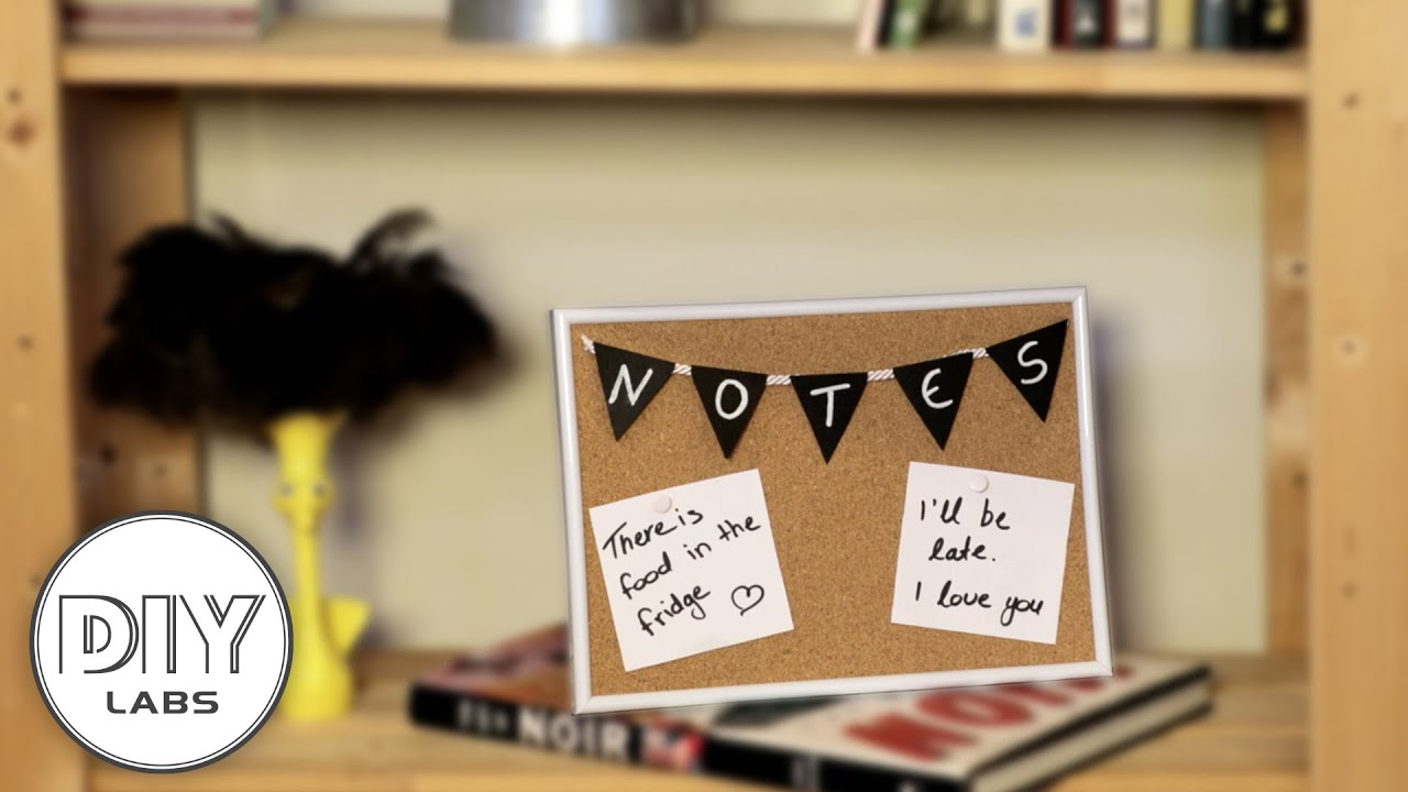 How to make a CORK PIN NOTICE BOARD Cork Craft FastnEasy DIY