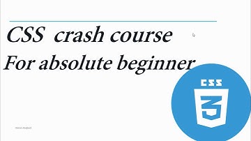 CSS crash course for Absolute beginner ! in Urdu/Hindi part 1