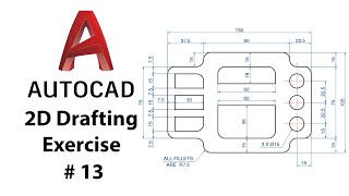 AutoCAD 2D Drafting Exercise # 13  Basic to Advance in Hindi