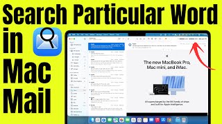 How to Search for a Particular Word in Mac Mail (MacBook Pro / Air)